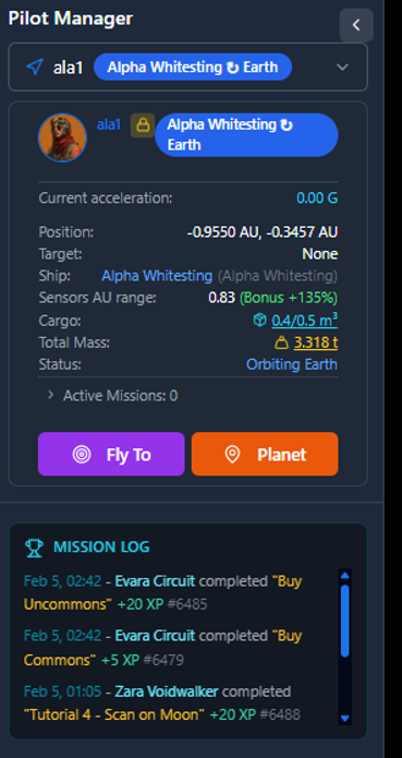 Glabal Mission Log